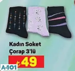 KADIN SOKET ÇORAP 3'LÜ